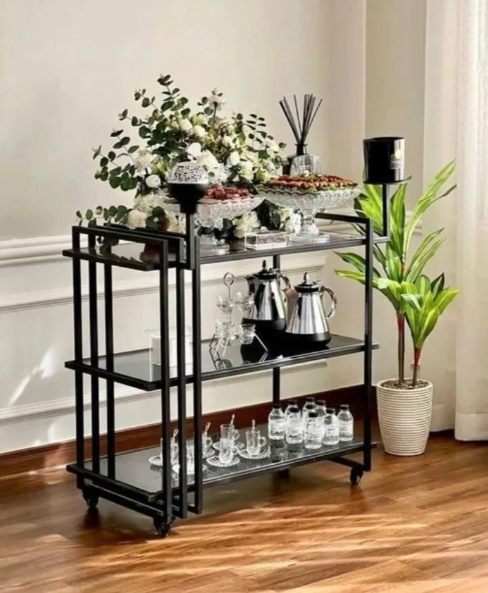 عربة تقديم ترولي 3 ارفف