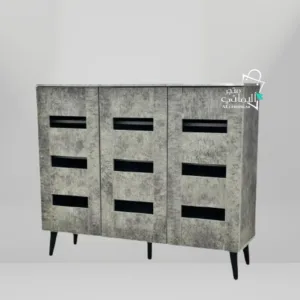 دولاب احذية كبير لون رصاصي