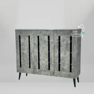 دولاب احذية كبير لون رصاصي