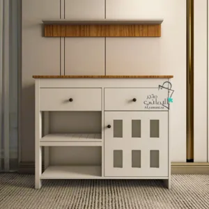 ركن قهوة منزلي خشبي بسيط ورخيص