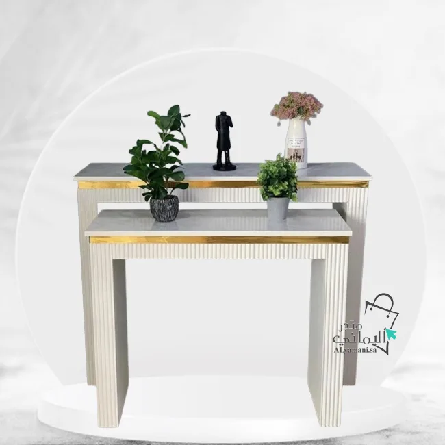 طاولة مدخل استقبال مقلم بديل الرخام