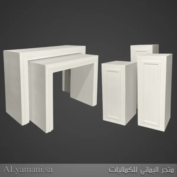 طقم طاولات استقبال مع 3 ستاندات