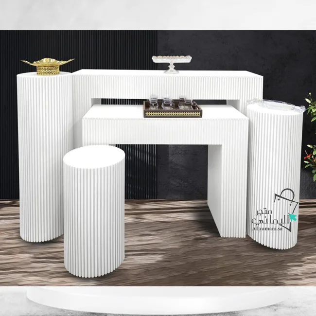 طقم طاولة مدخل استقبال مع ستاندات