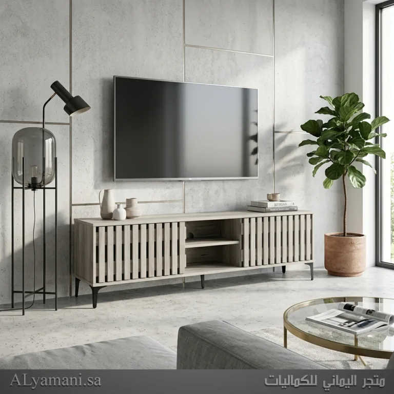 طاولة تلفزيون بلازما رصاصي