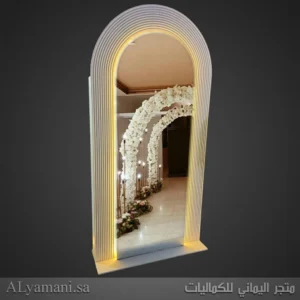 خلفية استقبال مرايا برواز مقلم