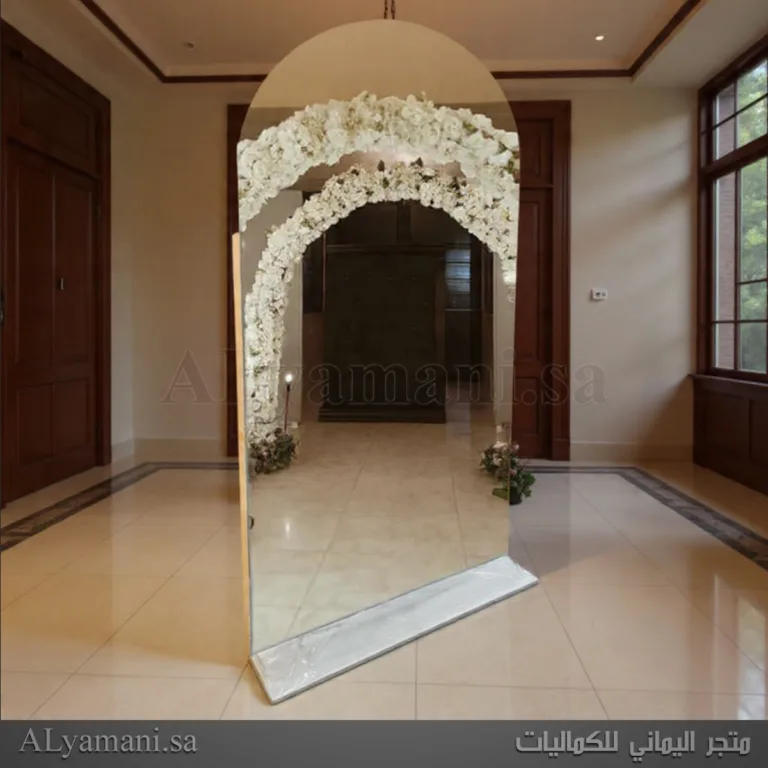 خلفية استقبال مرايا مقوسة