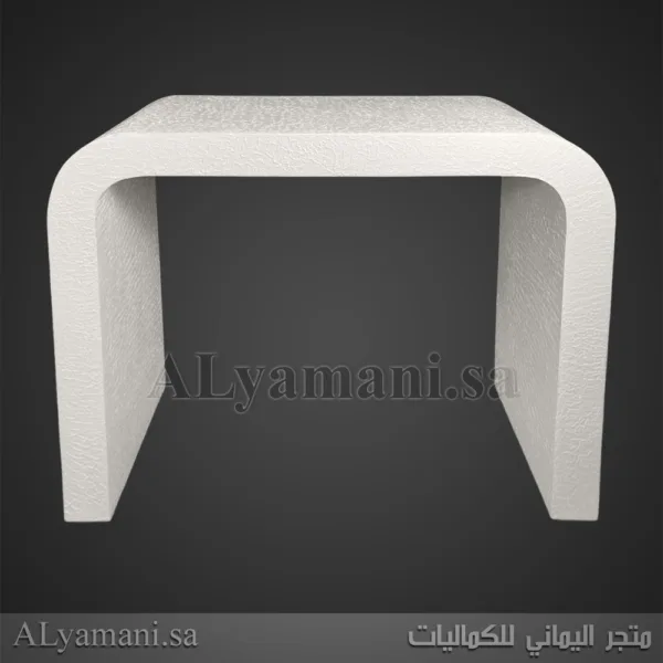 طاولة مدخل استقبال مقوس اوف وايت