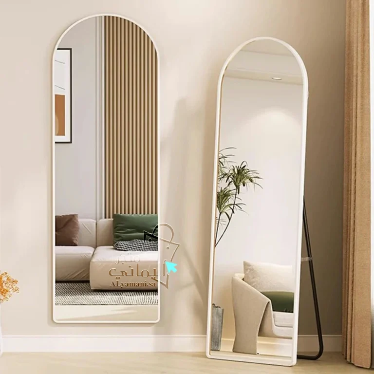 مرايا أرضية جدارية مقوسة بيضاء