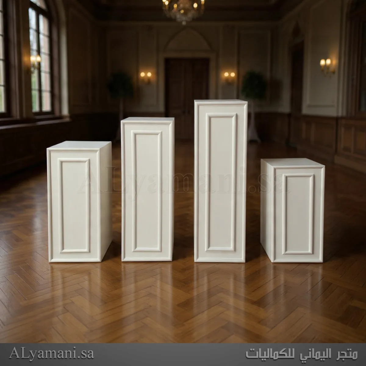 ستاند مدخل استقبال برواز مربع - اربع قطع مقاسات مختلفة