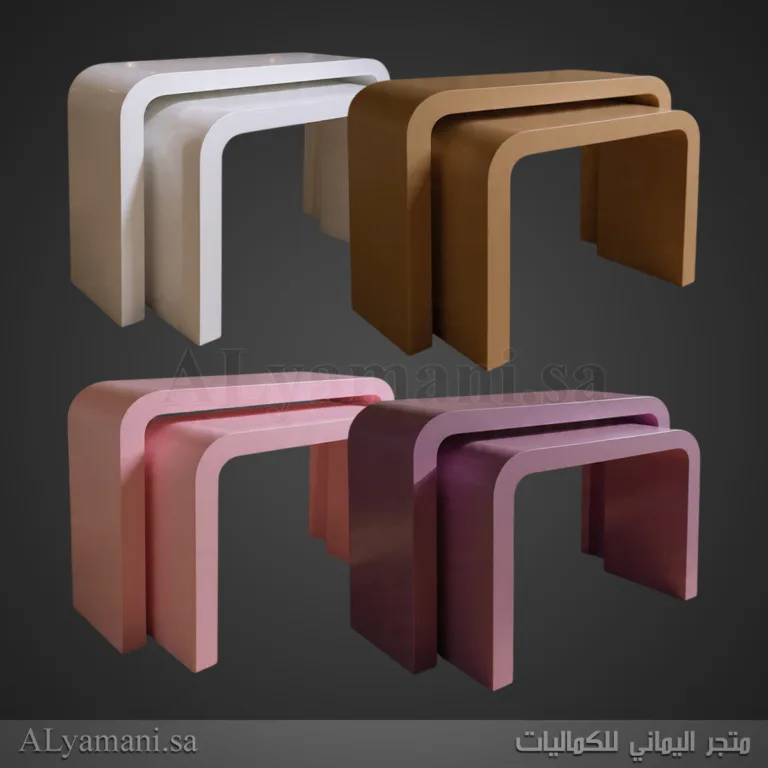 طاولات استقبال مقوسة متعددة الألوان