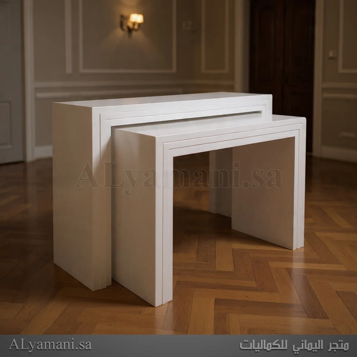 طاولة مدخل استقبال برواز مربع