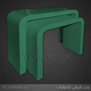 طاولات استقبال مقوسة متعددة الألوان - لون أخضر
