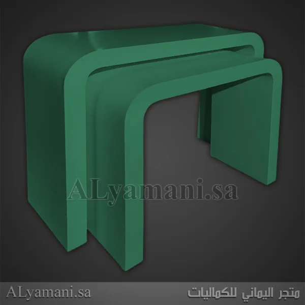 طاولات استقبال مقوسة متعددة الألوان - لون أخضر