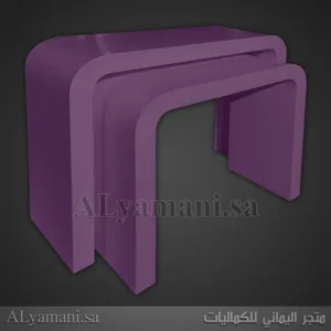 طاولات استقبال مقوسة متعددة الألوان - لون بنفسجي