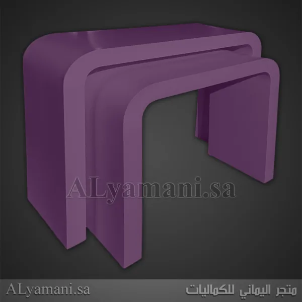 طاولات استقبال مقوسة متعددة الألوان - لون بنفسجي