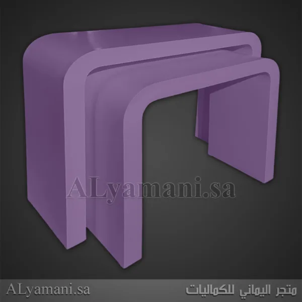 طاولات استقبال مقوسة متعددة الألوان - لون بنفسجي فاتح