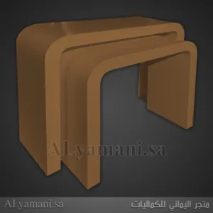 طاولات استقبال مقوسة متعددة الألوان - لون بني
