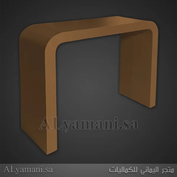 طاولات استقبال مقوسة متعددة الألوان - لون بني
