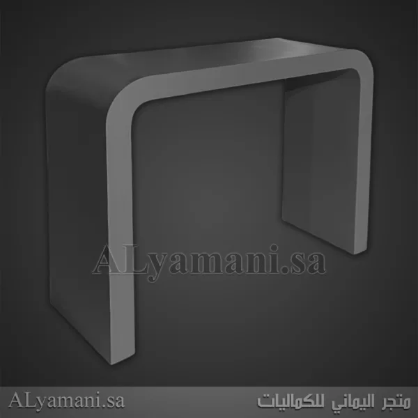 ⁦طاولات استقبال مقوسة لون رصاصي غامق⁩ - الصورة ⁦2⁩