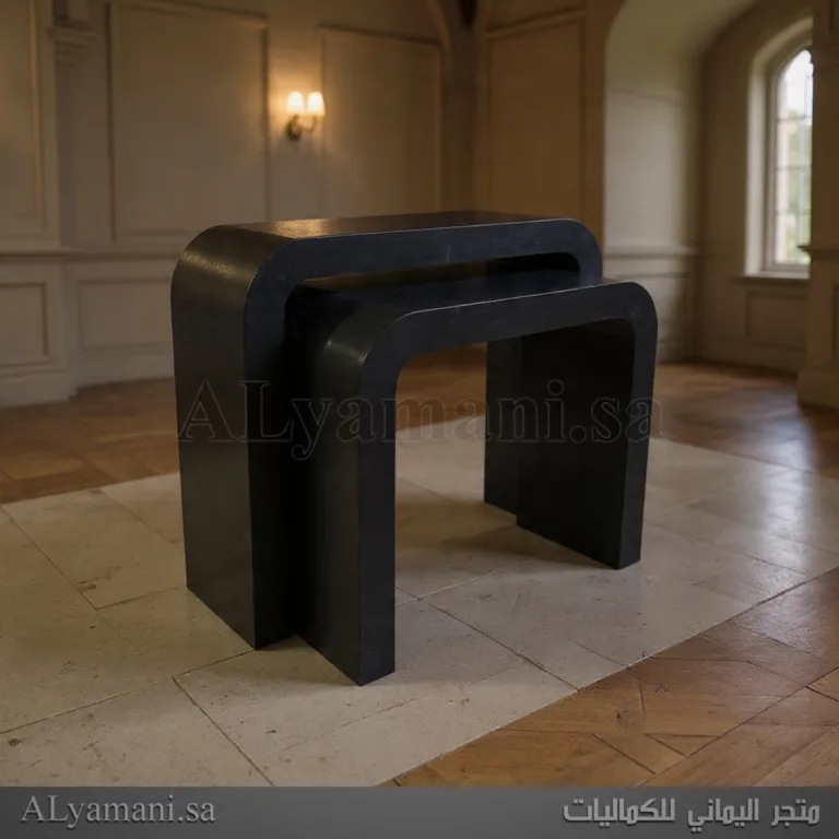 طاولات استقبال مقوسة لون أسود