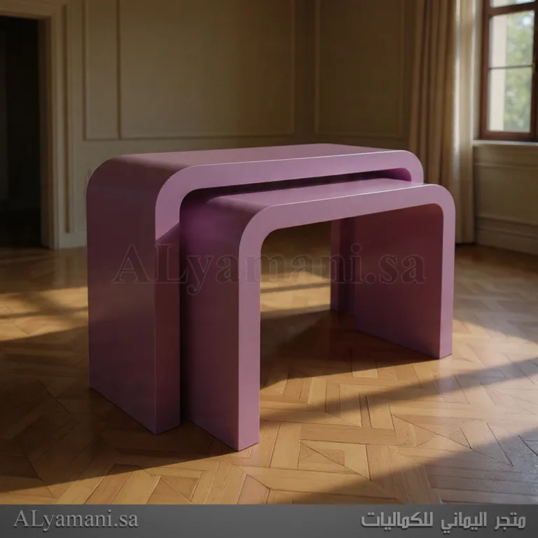 طاولات استقبال مقوسة لون بنفسجي