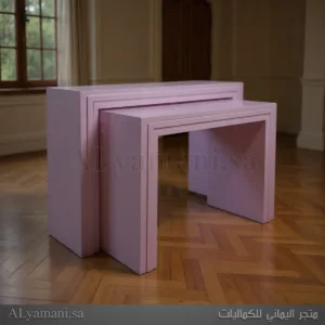 طاولات استقبال مربعة لون بنفسجي فاتح