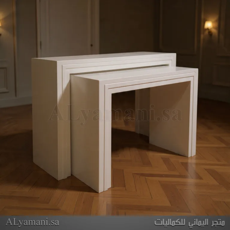 طاولات استقبال مربعة لون سكري