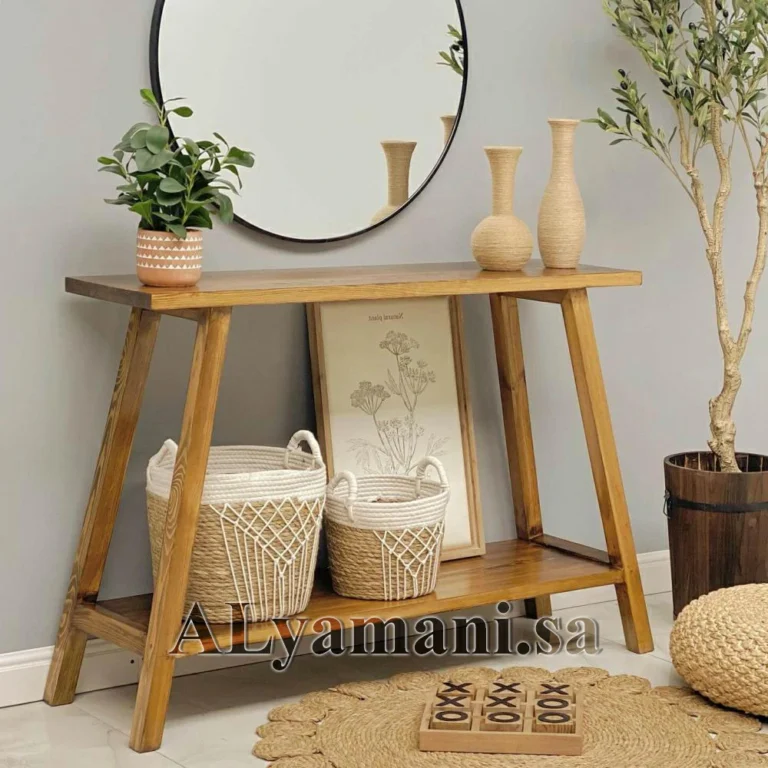 كونسول استقبال كارمن خشب طبيعي