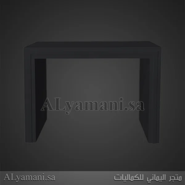 ‏‏طاولات مدخل استقبال مربع متعددة الألوان - لون أسود