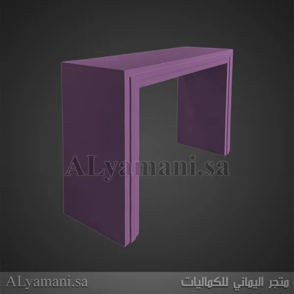 ‏‏طاولات مدخل استقبال مربع متعددة الألوان - لون بنفسجي
