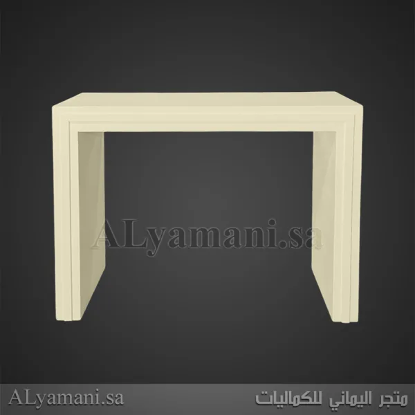‏‏طاولات مدخل استقبال مربع متعددة الألوان - لون سكري