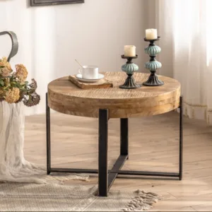 طاولة قهوة دائرية صغيرة