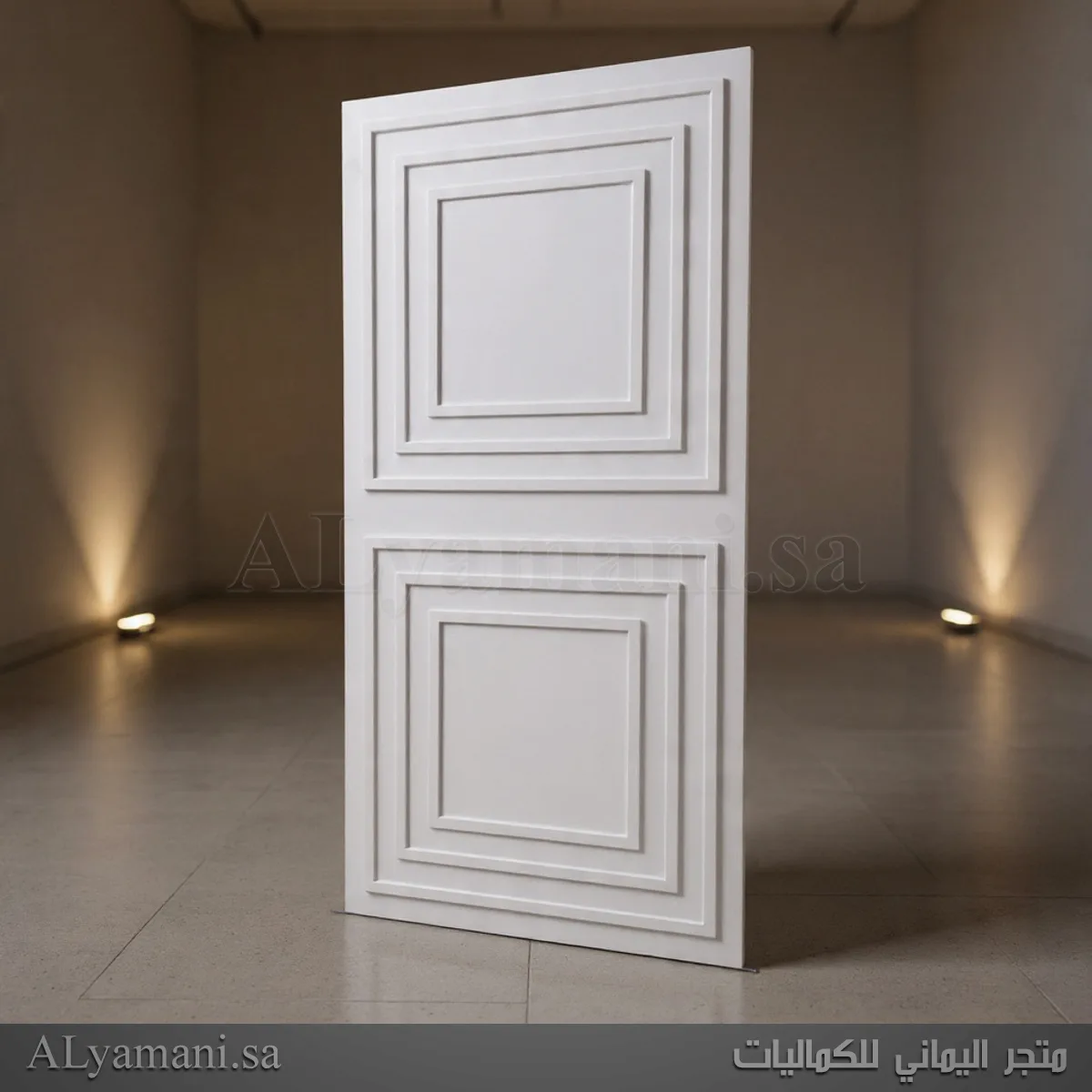 خلفية استقبال بتصميم مربع مع برواز سعر مخفض