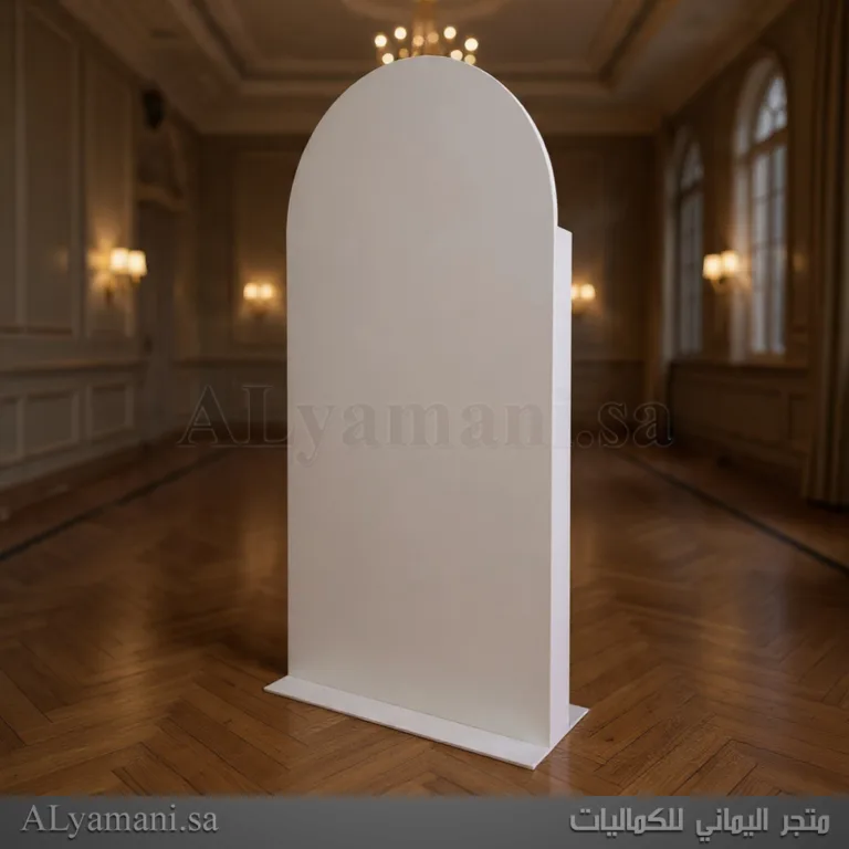 خلفية استقبال مقوسة سادة باللون السكري