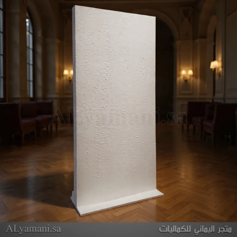 خلفية مدخل واستقبال بتصميم مربع معتق