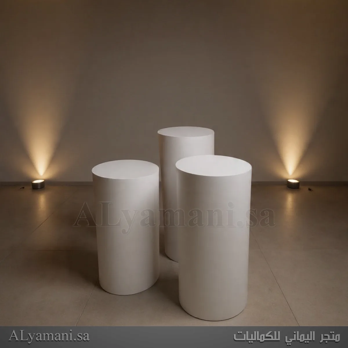 ستاندات اسطوانية دائرية سادة سعر مخفض