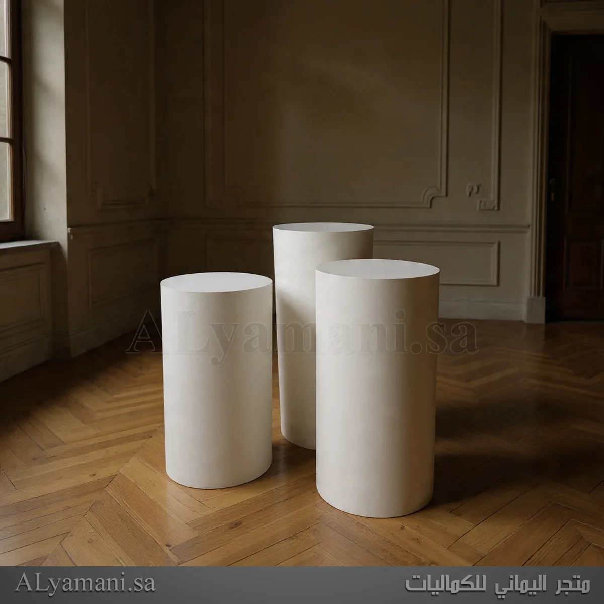 ستاندات مدخل واستقبال اسطوانية دائرية سادة