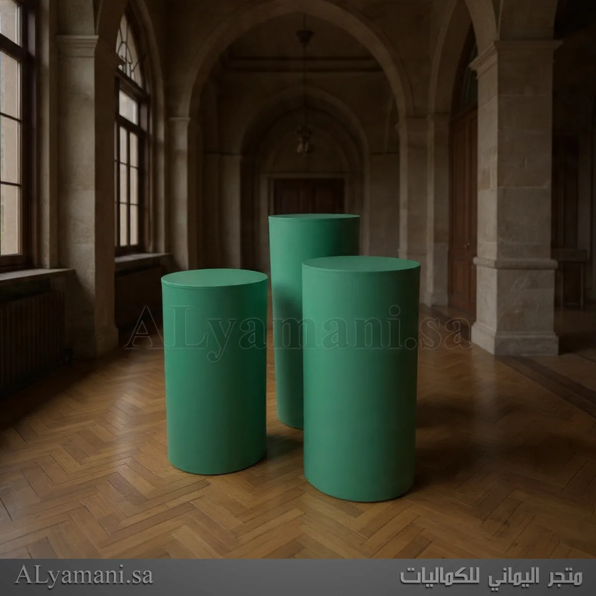 ستاندات مدخل واستقبال اسطوانية دائرية سادة