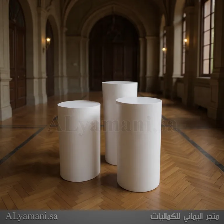 ستاندات مدخل واستقبال اسطوانية دائرية سادة