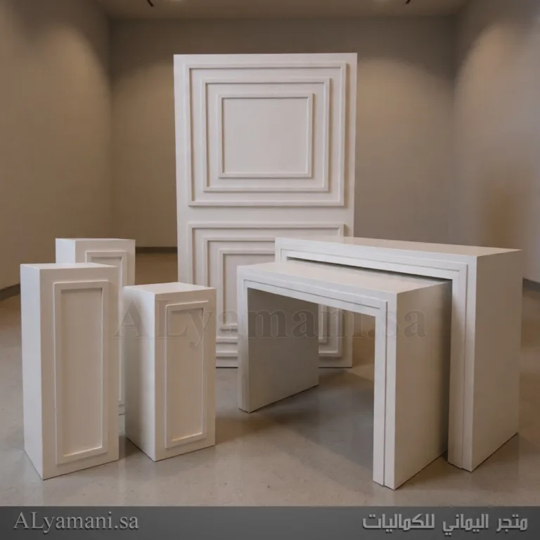 طقم استقبال كامل بتصميم مربع مع برواز سعر مخفض