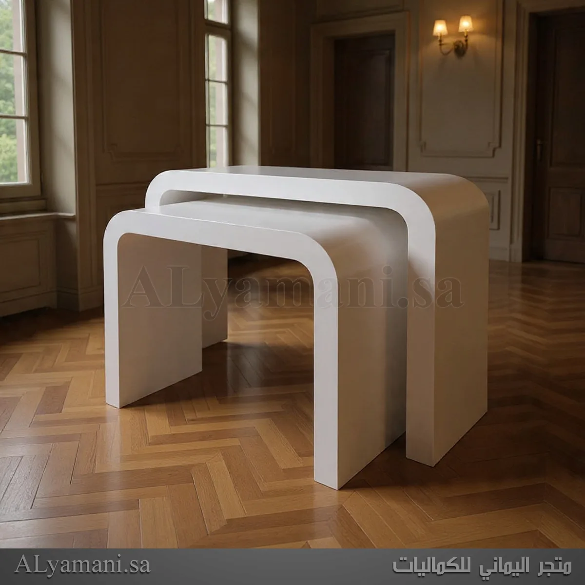 طقم طاولات استقبال مقوسة بسعر مخفض