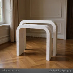 طقم طاولات استقبال مقوسة معتقة بسعر مخفض