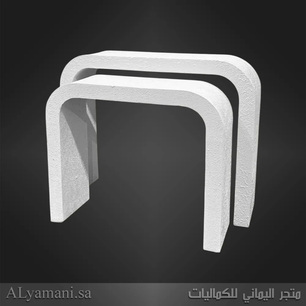 طقم طاولات استقبال مقوسة معتقة بسعر مخفض