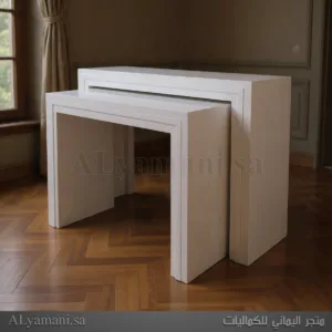 طقم طاولات استقبال مربعة مع برواز بسعر مخفض