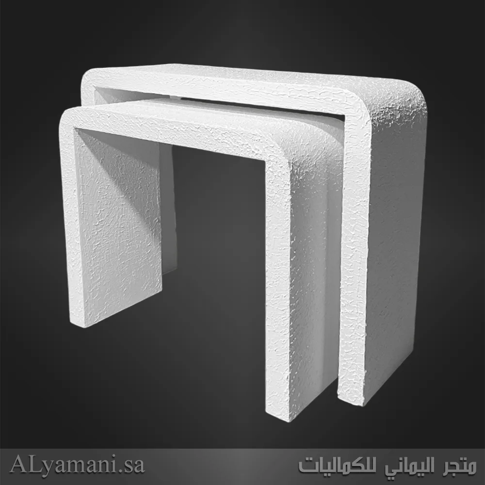 طقم طاولات استقبال شبه مقوسة معتقة بسعر مخفض