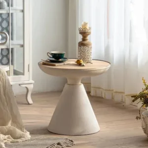 طاولة قهوة دائرية جانبية