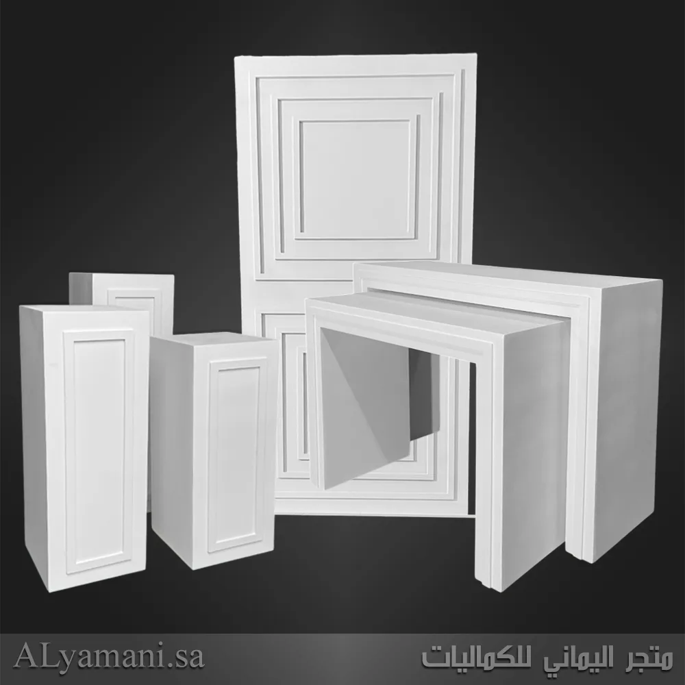 طقم استقبال كامل بتصميم مربع مع برواز سعر مخفض