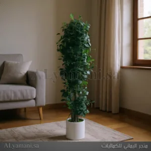 شجر ليمون Lemon صناعي داخلي فخم مركن أبيض مقاس 180 سم للمساحات الكبيرة