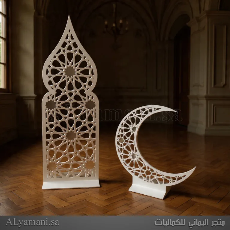 طقم رمضان خلفية استقبال مع هلال