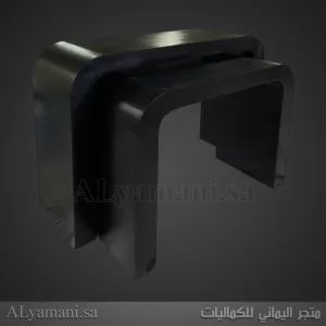 طاولة كونسول مدخل مقوسة بلون أسود لامع